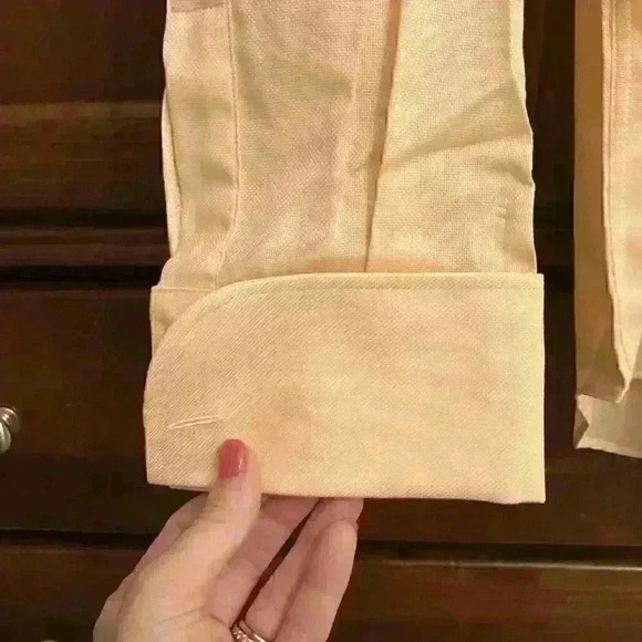 Ingram Mens Orange 100% Cotton Long Sleeve Button Up Shirt Made In Italy 17.5/44 - Picture 3 of 11